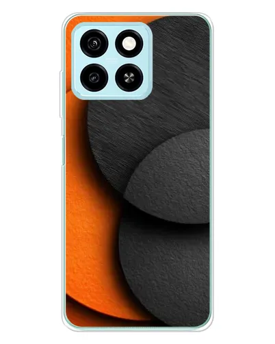 Чехол для ZTE Blade A55 с картинкой «Геометрия оранжевых кругов» Чехол для ZTE Blade A55 с картинкой «Геометрия оранжевых кругов»