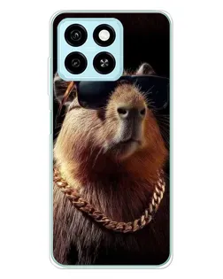 Чехол для ZTE Blade A55 с картинкой «Капибара золотая цепь» Чехол для ZTE Blade A55 с картинкой «Капибара золотая цепь»
