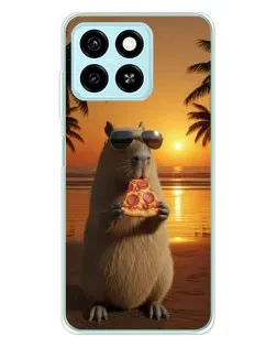 Чехол для ZTE Blade A55 с картинкой «Капибара с пиццей» Чехол для ZTE Blade A55 с картинкой «Капибара с пиццей»