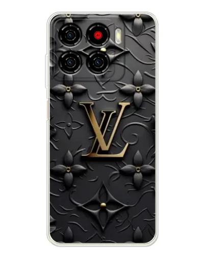 Чехол для ZTE Blade A56 с картинкой «Кожаная текстура LV»