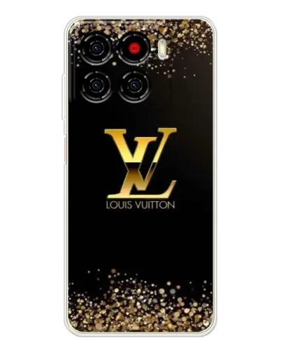 Чехол для ZTE Blade A56 с картинкой «LV — золотые искры»