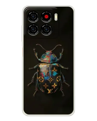 Чехол для ZTE Blade A56 с картинкой «LV — мраморный принт»