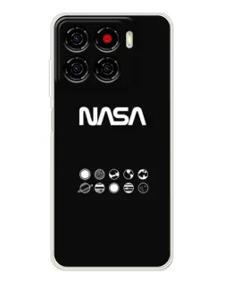 Чохол для ZTE Blade A56 з картинкою «NASA — технічний принт»