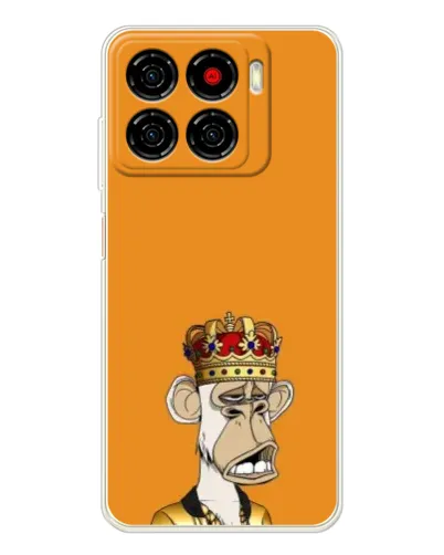 Чехол для ZTE Blade A56 с картинкой «Золотая обезьяна Bored Ape»