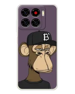 Чохол для ZTE Blade A56 з картинкою «Bored Ape в кепці»