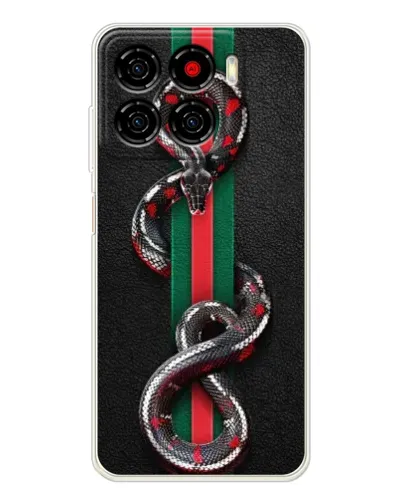 Чехол для ZTE Blade A56 с картинкой «Gucci — змея на полосе» Чехол для ZTE Blade A56 с картинкой «Gucci — змея на полосе»