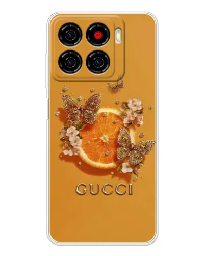 Чехол для ZTE Blade A56 с картинкой «Gucci — золотые бабочки» Чехол для ZTE Blade A56 с картинкой «Gucci — золотые бабочки»