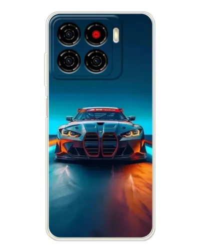 Чехол для ZTE Blade A56 с картинкой «BMW — огни неона» Чехол для ZTE Blade A56 с картинкой «BMW — огни неона»