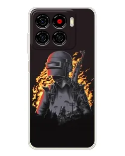 Чохол для ZTE Blade A56 з картинкою «PUBG — вогняний силует» Чохол для ZTE Blade A56 з картинкою «PUBG — вогняний силует»