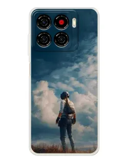 Чохол для ZTE Blade A56 з картинкою «Герой PUBG на скелі» Чохол для ZTE Blade A56 з картинкою «Герой PUBG на скелі»
