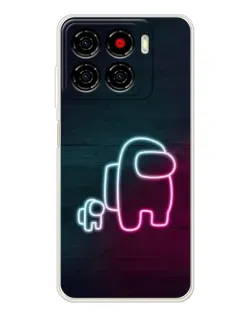 Чехол для ZTE Blade A56 с картинкой «Among Us неон-арт» Чехол для ZTE Blade A56 с картинкой «Among Us неон-арт»