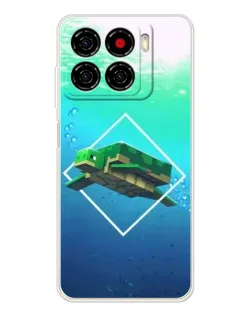 Чохол для ZTE Blade A56 з картинкою «Черепаха Minecraft»