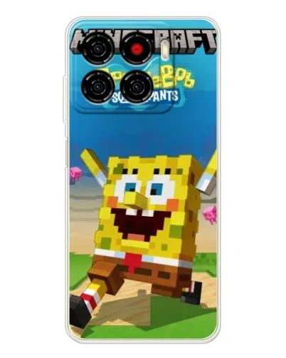 Чехол для ZTE Blade A56 с картинкой «Губка Боб Minecraft» Чехол для ZTE Blade A56 с картинкой «Губка Боб Minecraft»