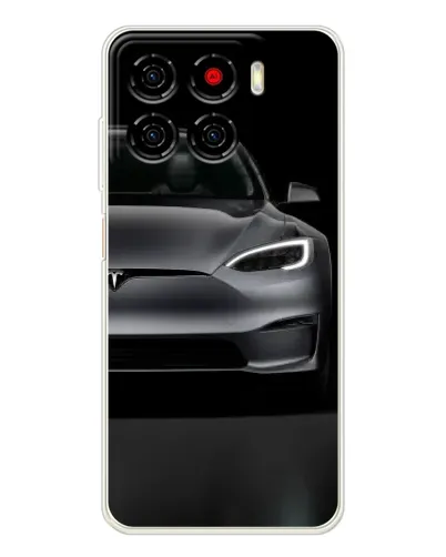 Чехол для ZTE Blade A56 с картинкой «Tesla Model S Look»