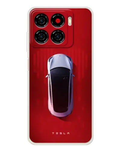Чехол для ZTE Blade A56 с картинкой «Tesla Top View»