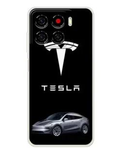 Чохол для ZTE Blade A56 з картинкою «Tesla Model Y»