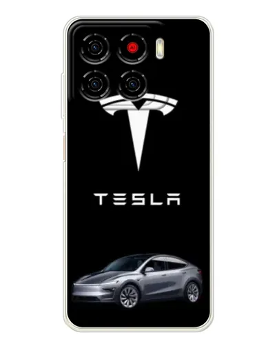 Чехол для ZTE Blade A56 с картинкой «Tesla Model Y»