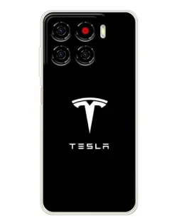 Чохол для ZTE Blade A56 з картинкою «Tesla White Logo»