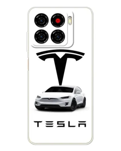 Чехол для ZTE Blade A56 с картинкой «Tesla White Style»
