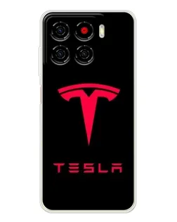 Чохол для ZTE Blade A56 з картинкою «Tesla Red Logo»