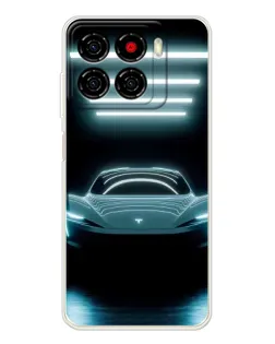 Чохол для ZTE Blade A56 з картинкою «Tesla в неоні»