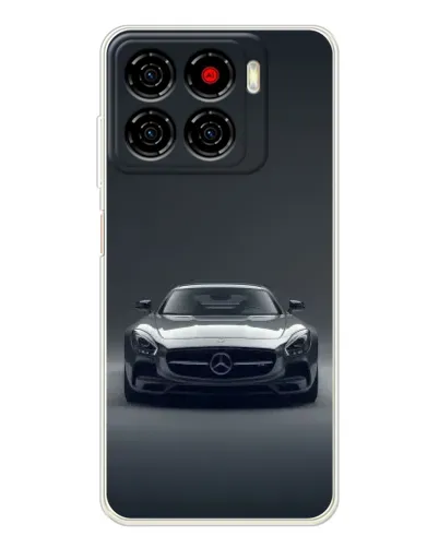 Чехол для ZTE Blade A56 с картинкой «Mercedes на черном»