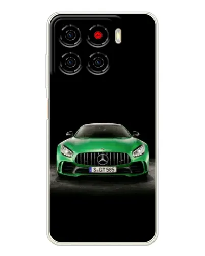 Чехол для ZTE Blade A56 с картинкой «Mercedes — неоновый лого»
