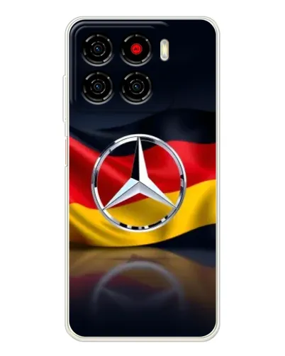 Чехол для ZTE Blade A56 с картинкой «Mercedes — флаг Германии»