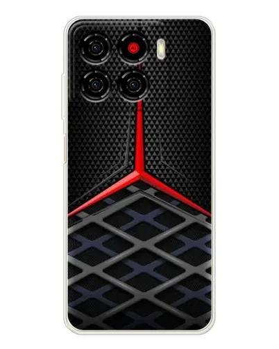 Чехол для ZTE Blade A56 с картинкой «Mercedes Carbon Grid»