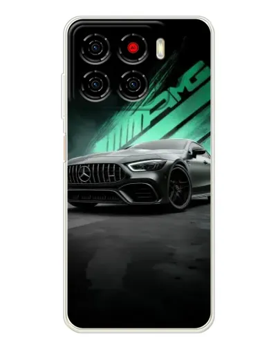 Чехол для ZTE Blade A56 с картинкой «Темный Mercedes AMG»