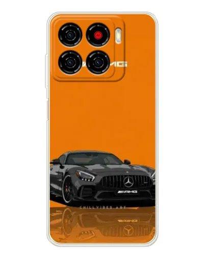 Чехол для ZTE Blade A56 с картинкой «Оранжевый Mercedes AMG»