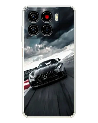 Чехол для ZTE Blade A56 с картинкой «Гоночный Mercedes AMG»