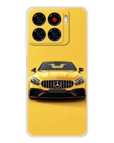 Чехол для ZTE Blade A56 с картинкой «Желтый Mercedes GT»
