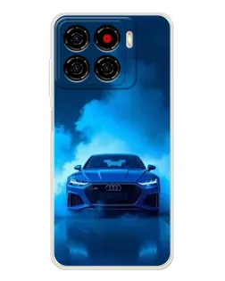 Чехол для ZTE Blade A56 с картинкой «Audi — голубая энергия» Чехол для ZTE Blade A56 с картинкой «Audi — голубая энергия»