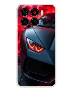 Чохол для ZTE Blade A56 з картинкою «Lamborghini червоне сяйво»