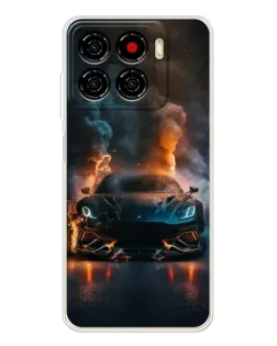 Чохол для ZTE Blade A56 з картинкою «Lamborghini димна естетика»