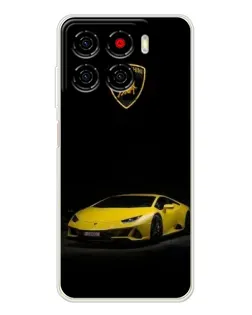 Чохол для ZTE Blade A56 з картинкою «Lamborghini жовтий акцент»