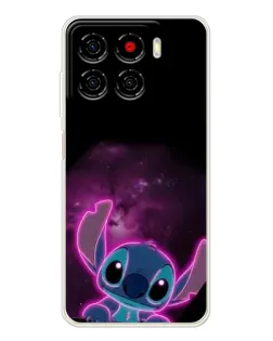 Чехол для ZTE Blade A56 с картинкой «Неоновый Stitch»