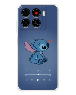 Чехол для ZTE Blade A56 с картинкой «Музыкальный Stitch»