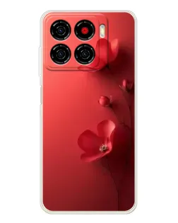 Чехол для ZTE Blade A56 с картинкой «Маковые соцветия»
