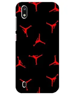 Чехол для ZTE Blade A7 (2019) с картинкой «Jordan Red Pattern»