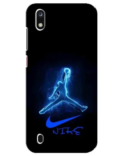 Чехол для ZTE Blade A7 (2019) с картинкой «Jordan Neon Blue»
