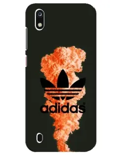 Чехол для ZTE Blade A7 (2019) с картинкой «Оранжевый дым Adidas» Чехол для ZTE Blade A7 (2019) с картинкой «Оранжевый дым Adidas»