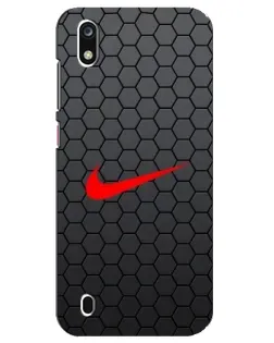 Чехол для ZTE Blade A7 (2019) с картинкой «Nike — карбоновая сетка»