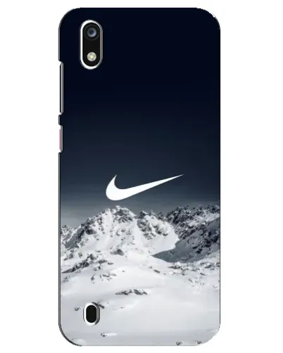 Чехол для ZTE Blade A7 (2019) с картинкой «Nike — зимние горы»
