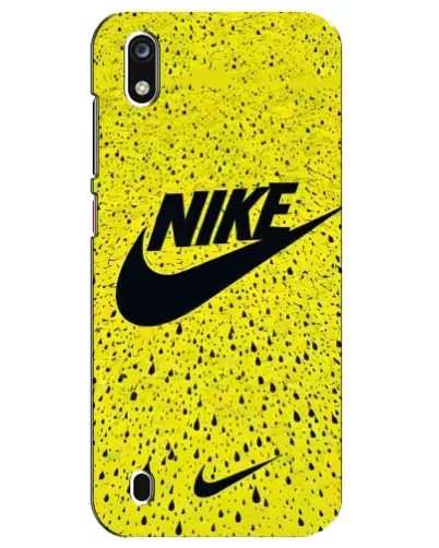 Чехол для ZTE Blade A7 (2019) с картинкой «Желтый текстурный Nike»