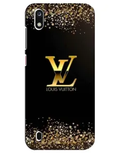 Чехол для ZTE Blade A7 (2019) с картинкой «LV — золотые искры» Чехол для ZTE Blade A7 (2019) с картинкой «LV — золотые искры»