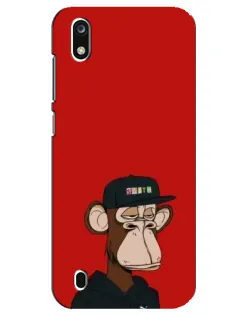 Чехол для ZTE Blade A7 (2019) с картинкой «Bored Ape — красный фон» Чехол для ZTE Blade A7 (2019) с картинкой «Bored Ape — красный фон»
