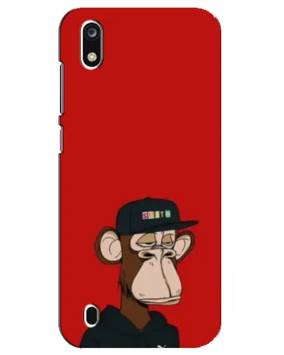 Чехол для ZTE Blade A7 (2019) с картинкой «Bored Ape — красный фон» Чехол для ZTE Blade A7 (2019) с картинкой «Bored Ape — красный фон»