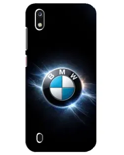Чехол для ZTE Blade A7 (2019) с картинкой «BMW — неоновое сияние»